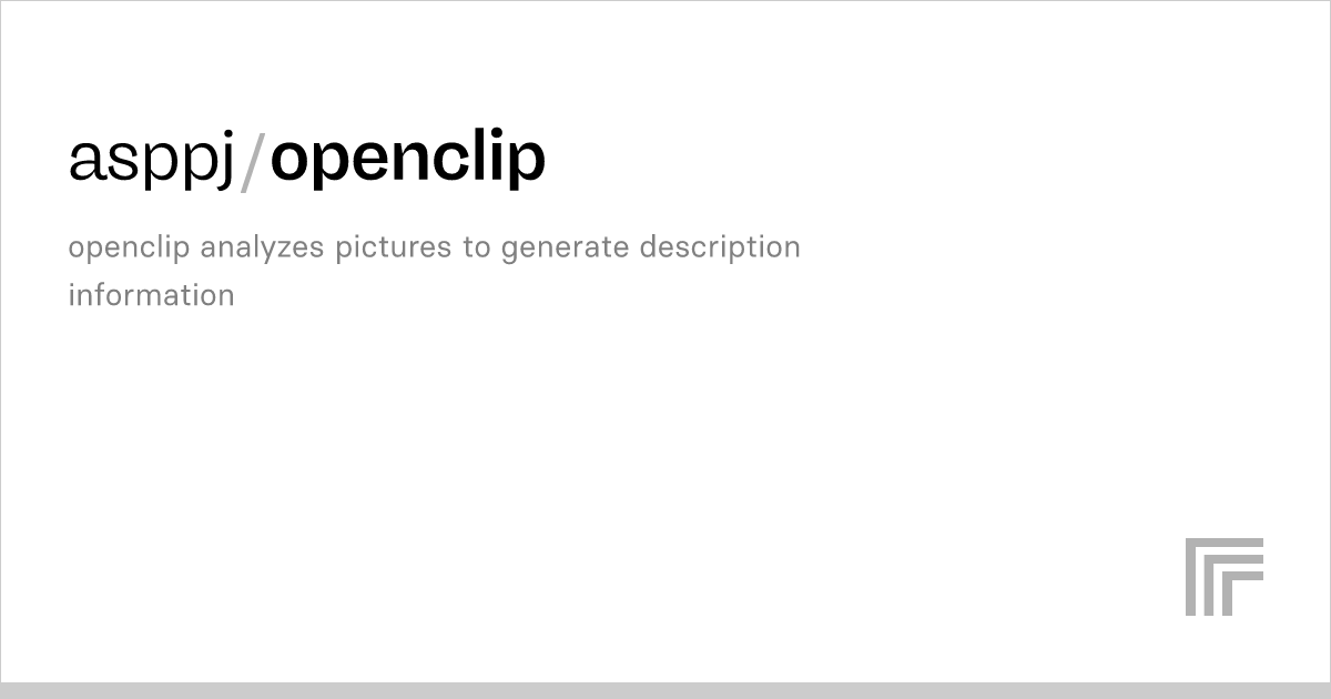 Asppj Openclip Run With An Api On Replicate