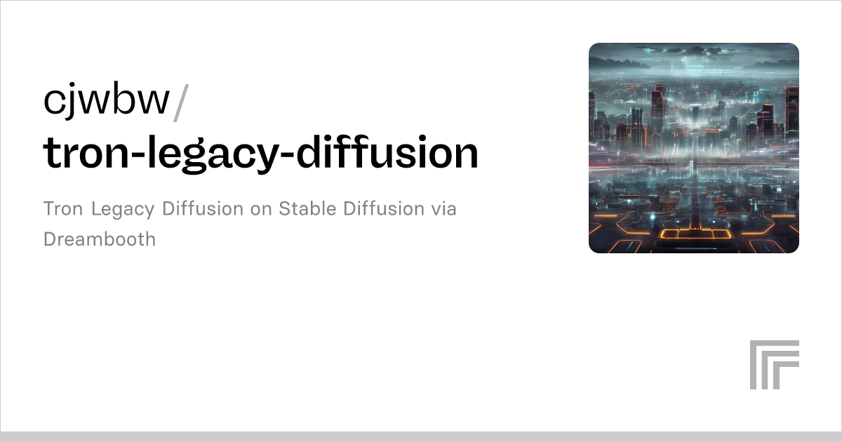 Cjwbw Tron Legacy Diffusion Run With An API On Replicate