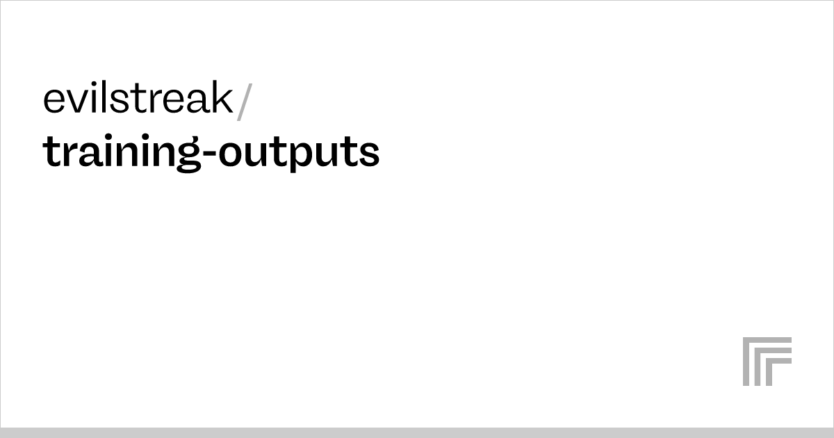 Evilstreak Training Outputs Run With An Api On Replicate