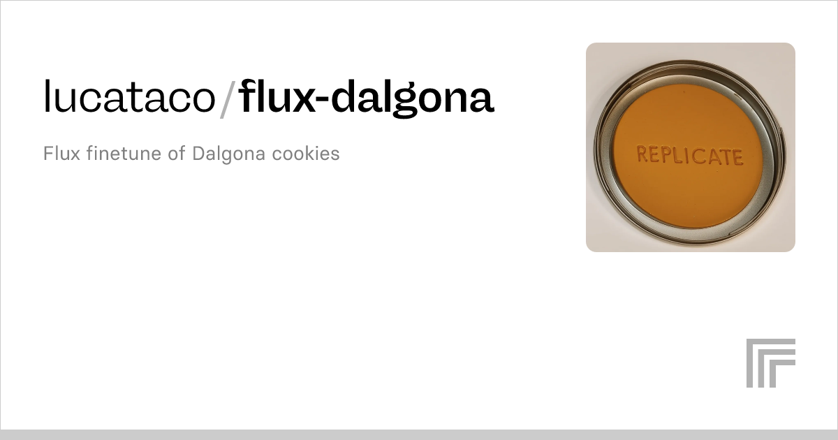 Examples Lucataco Flux Dalgona Replicate