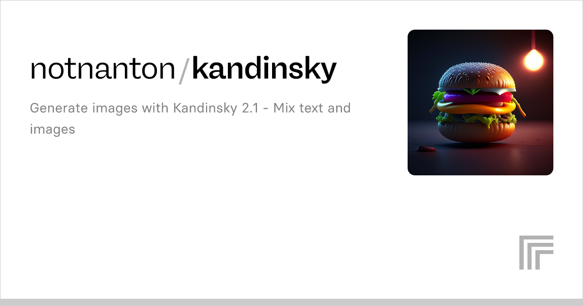 Notnanton Kandinsky Run With An Api On Replicate