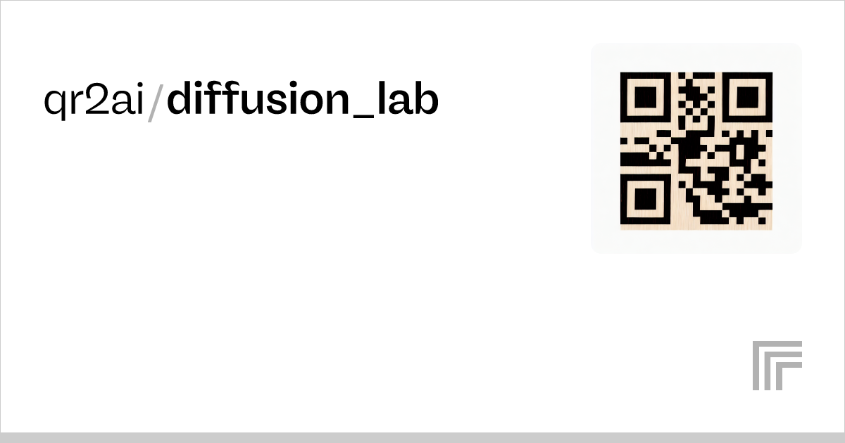 Qr2ai Diffusion Lab Run With An API On Replicate