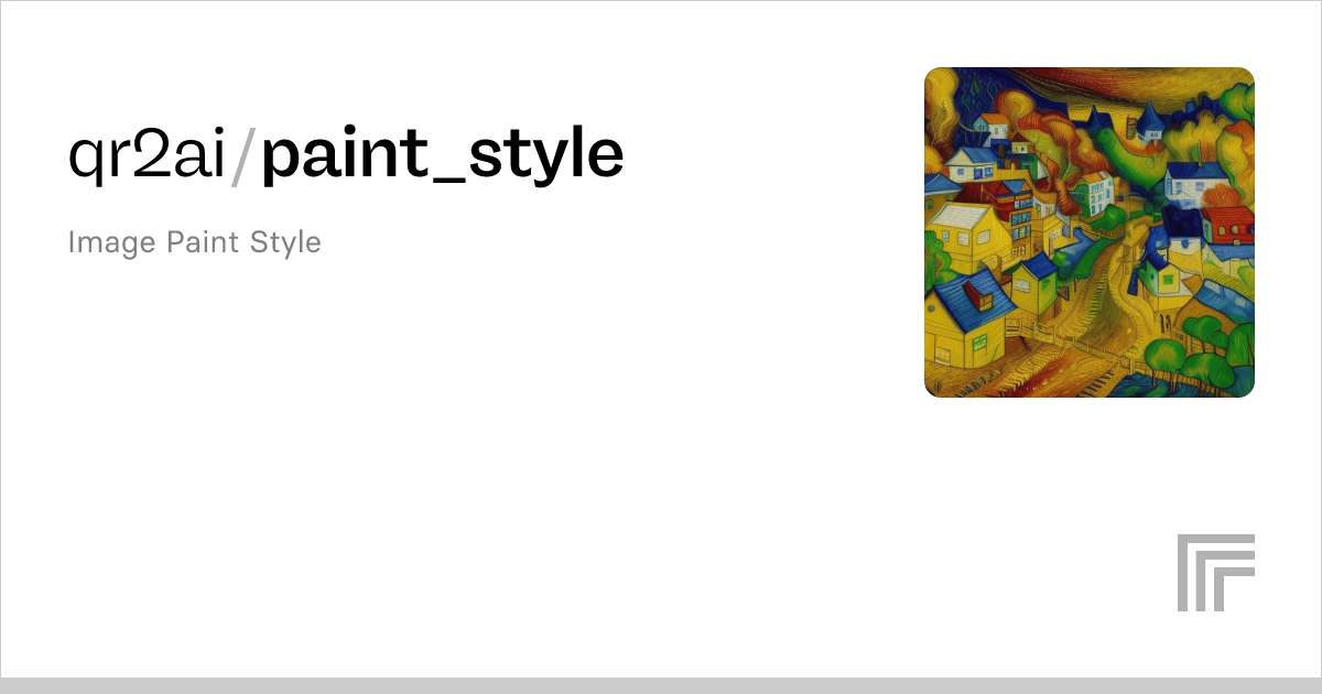 Qr Ai Paint Style Run With An Api On Replicate