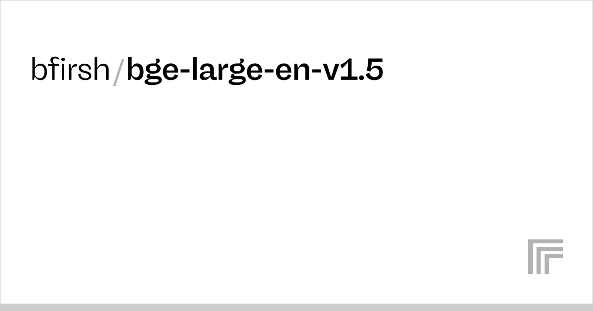 Examples – bfirsh/bge-large-en-v1.5 – Replicate