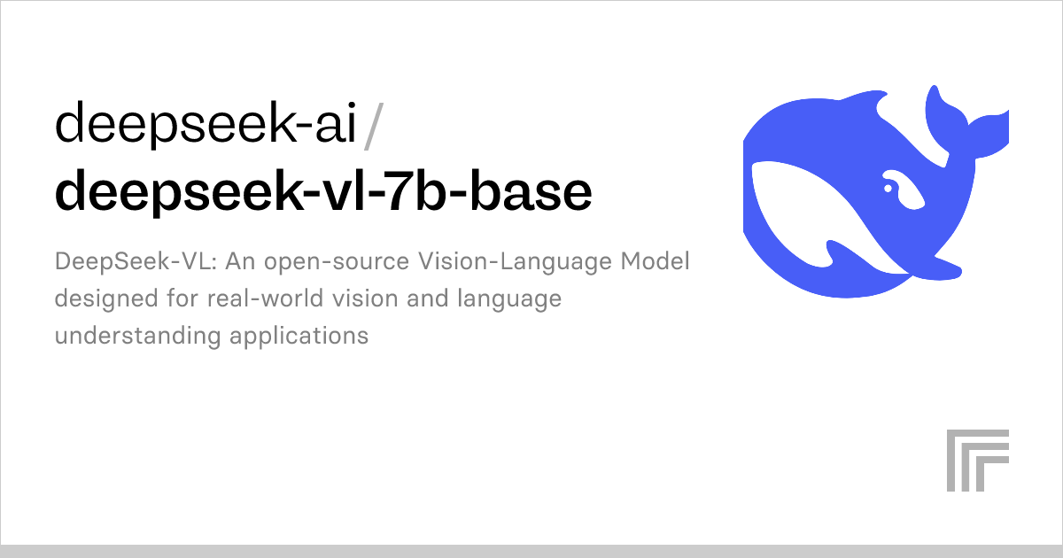 deepseek-ai/deepseek-vl-7b-base - Run with an API on Replicate