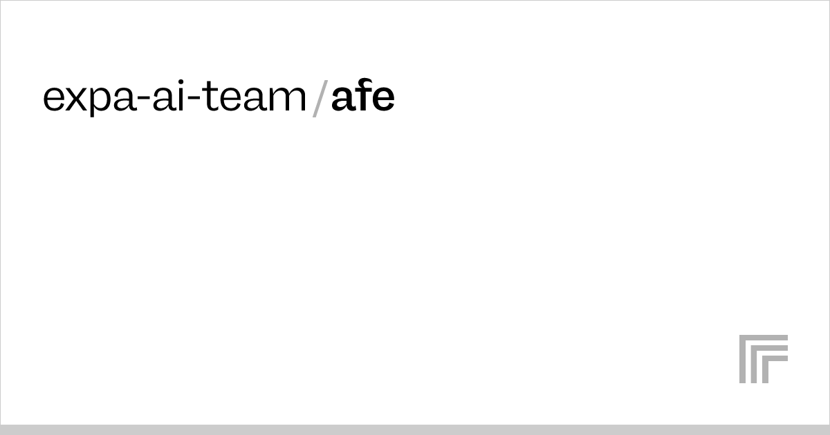 Examples expaaiteam/afe Replicate