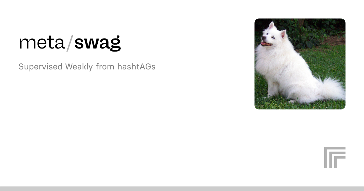 facebookresearch/swag API reference