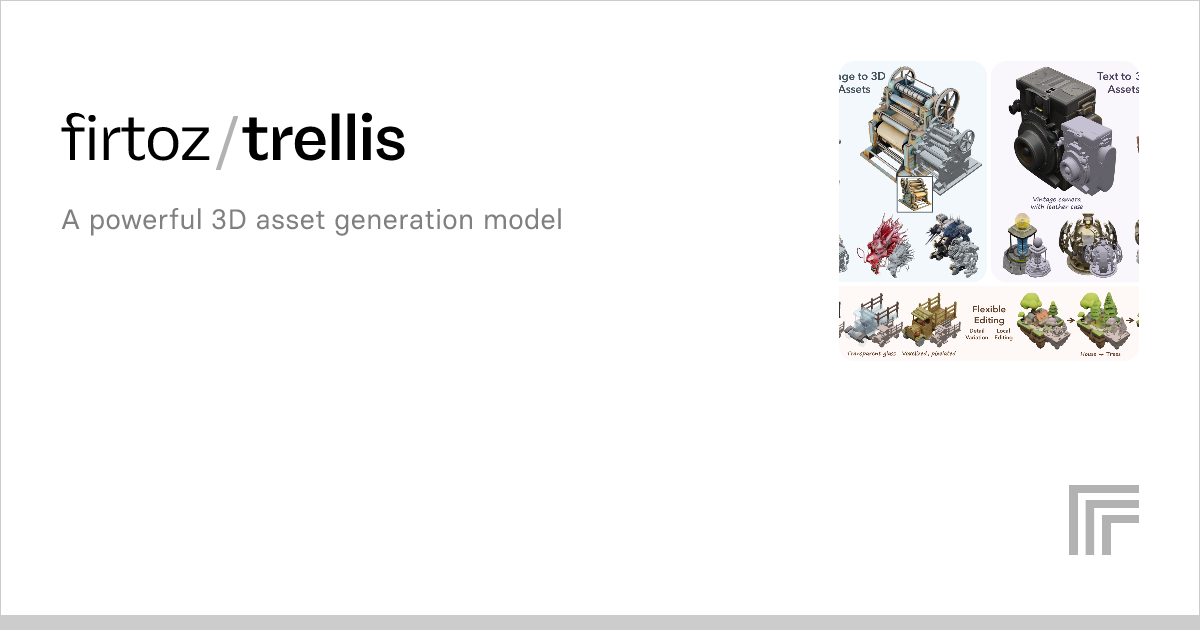 Examples – firtoz/trellis | Replicate