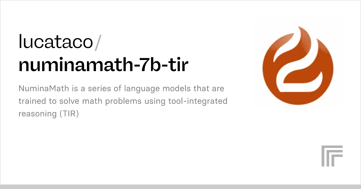 Examples – Lucataco/numinamath-7b-tir – Replicate