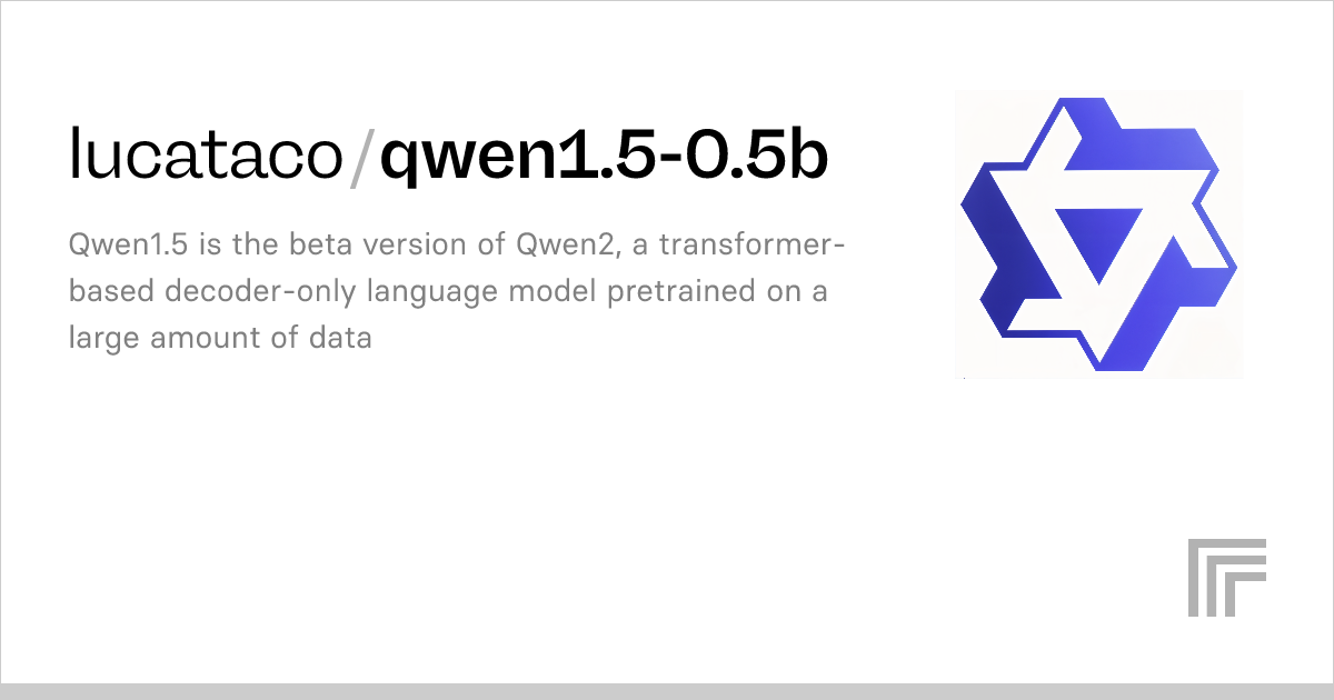 Lucataco qwen1 5 0 5b run with an api on replicate