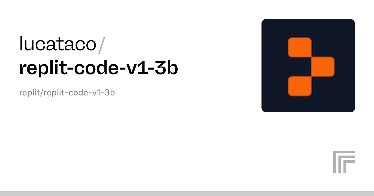 Lucataco/replit-code-v1-3b – Run With An API On Replicate