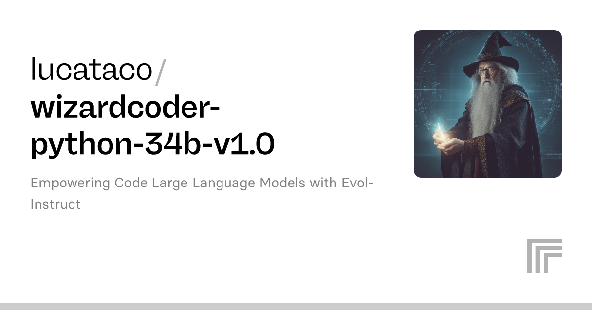 Lucataco/wizardcoder-python-34b-v1.0 – Run With An API On Replicate