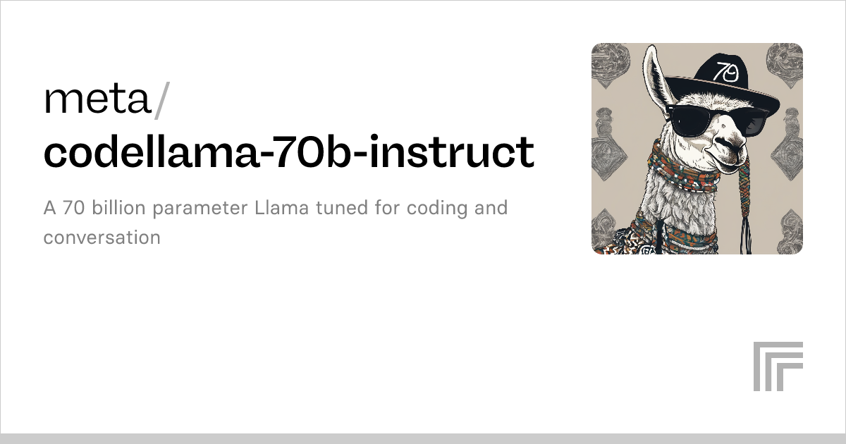 Examples – Meta/codellama-70b-instruct – Replicate