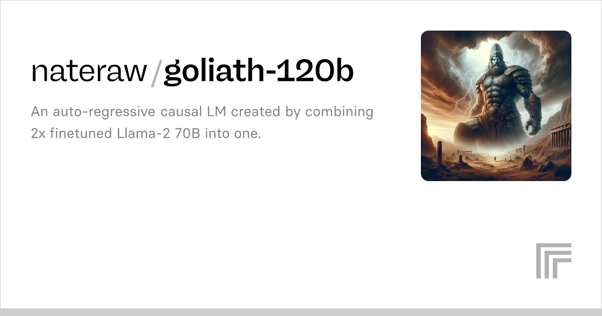 Nateraw/goliath-120b – Run With An API On Replicate