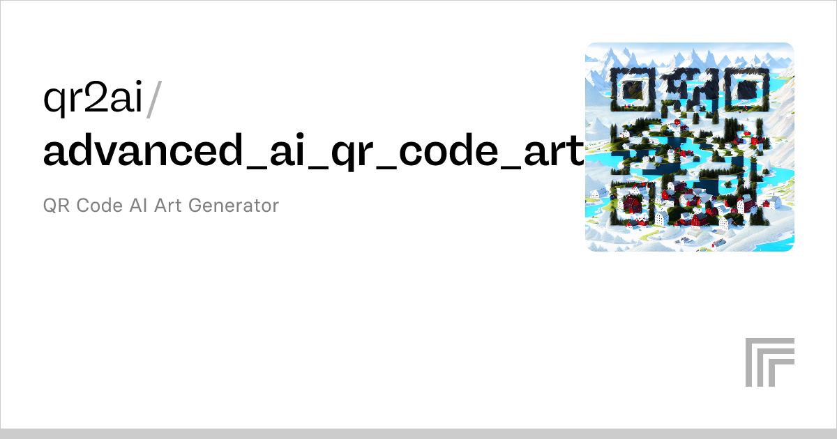 qr2ai/advanced_ai_qr_code_art – Run with an API on Replicate