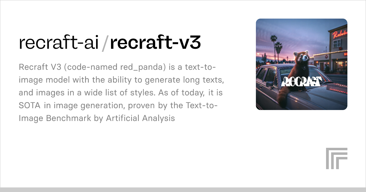 Recraft introduces a revolutionary AI model that thinks in design language. This new model has set a new standard for excellence in image generation a